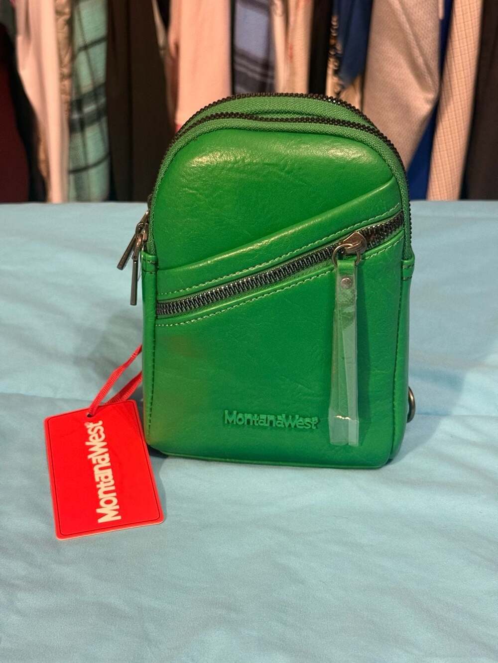 Montana West Small Crossbody Sling Bag in Kelly Green